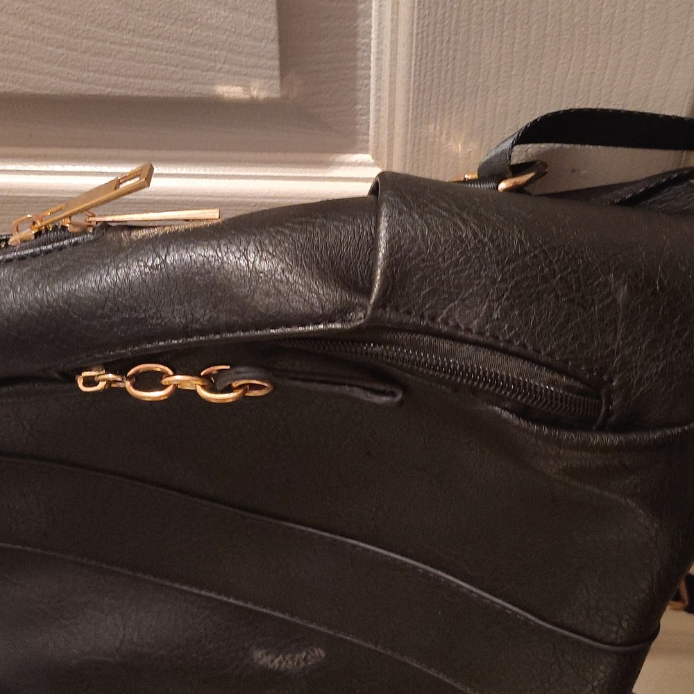Faux leather small backpack - Picture 2 of 5